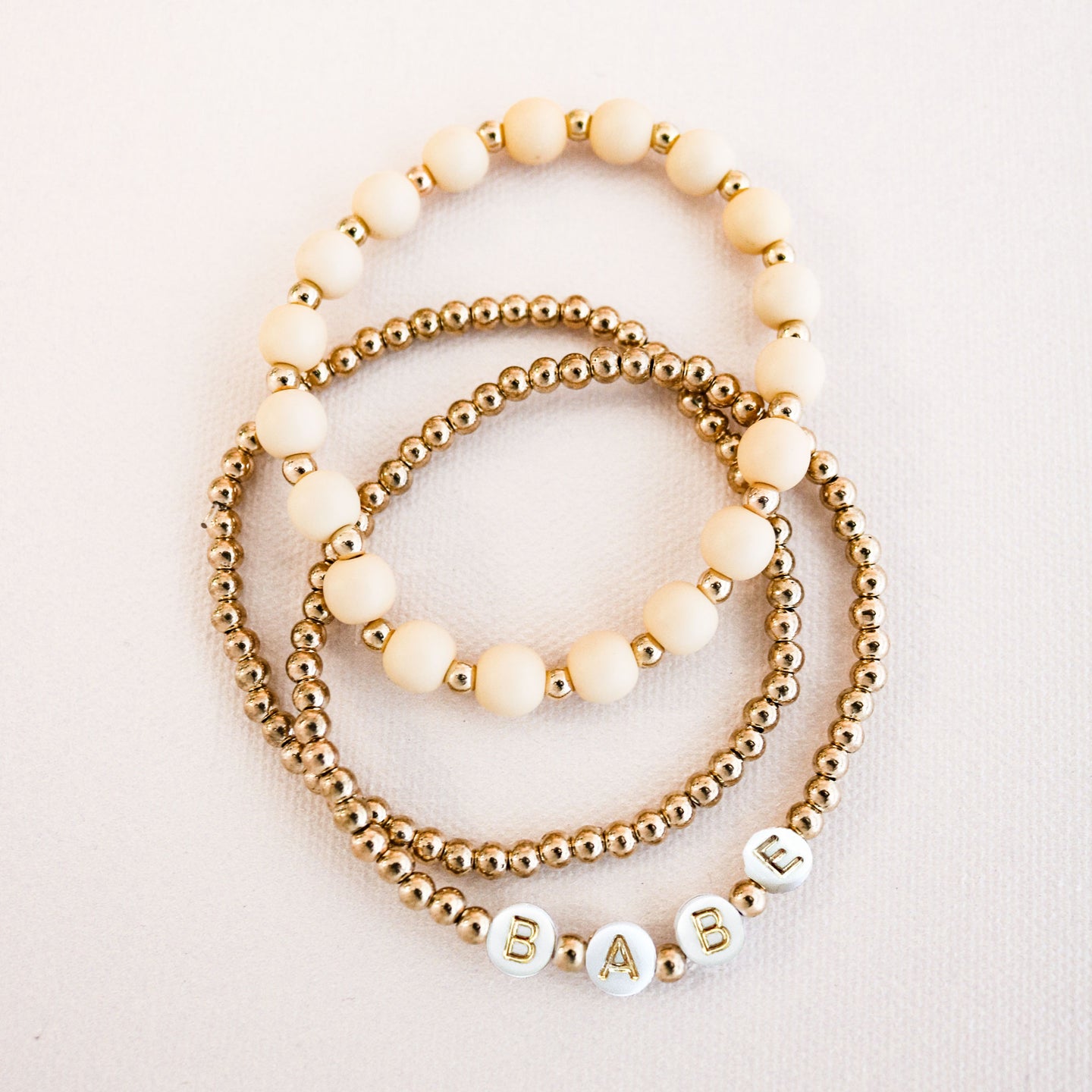 BABE Beaded Bracelet Set